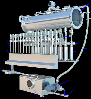 उच्च चिपचिपापन पिस्टन भराव मशीन पेस्ट करें पानी इमल्शन चिपचिपा तरल भरने की मशीन