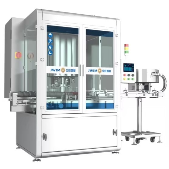 8 सिर स्वचालित कैपिंग मशीन FX-8AS 4.0KW 100ml-1L हाई स्पीड पिक एंड प्लेस
