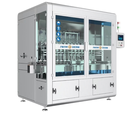 50-1000ml मानव मशीन इंटरफ़ेस कीटनाशक 16 नोजल स्वचालित पिस्टन भरने की मशीन
