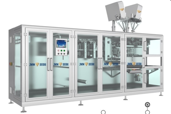 DXD-180D स्वचालित क्षैतिज पाउच पैकिंग मशीन 5-200g रोल फिल्म पैकेजिंग